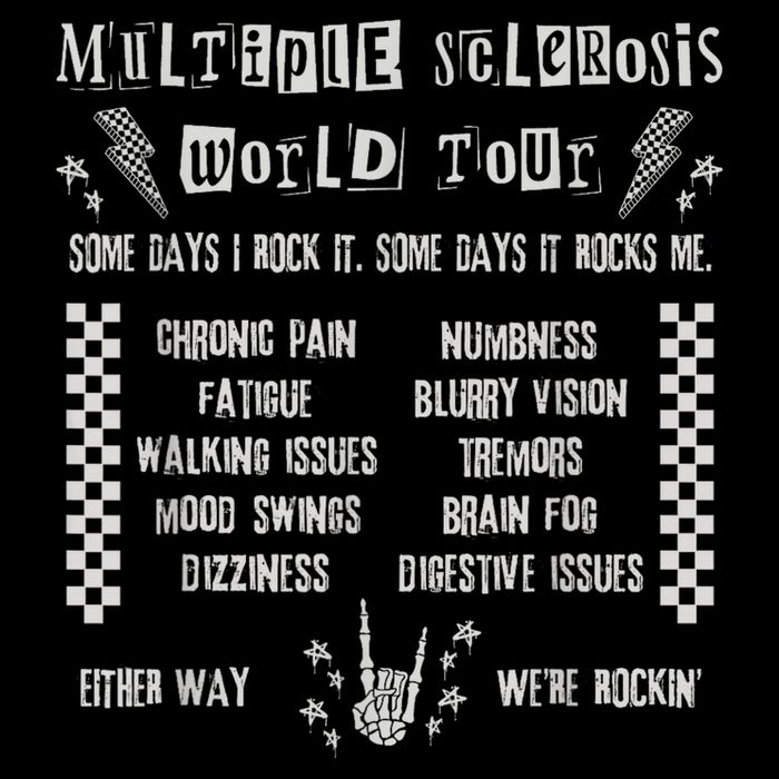 Multiple Sclerosis World Tour MS Awareness Month MS Warrior T-Shirt Sustainable Bucket Hat