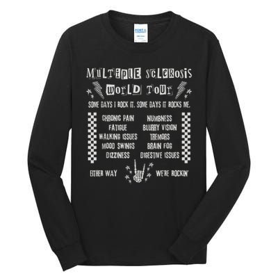 Multiple Sclerosis World Tour MS Awareness Month MS Warrior T-Shirt Tall Long Sleeve T-Shirt