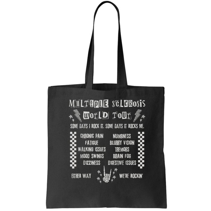 Multiple Sclerosis World Tour MS Awareness Month MS Warrior T-Shirt Bag