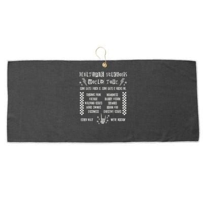 Multiple Sclerosis World Tour MS Awareness Month MS Warrior T-Shirt Large Microfiber Waffle Golf Towel
