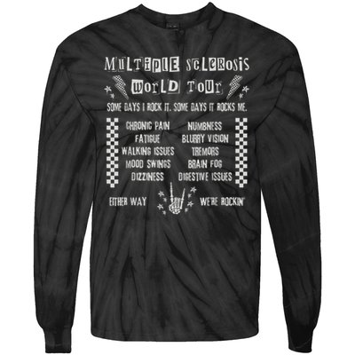 Multiple Sclerosis World Tour MS Awareness Month MS Warrior T-Shirt Tie-Dye Long Sleeve Shirt