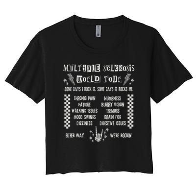 Multiple Sclerosis World Tour MS Awareness Month MS Warrior T-Shirt Crop Top