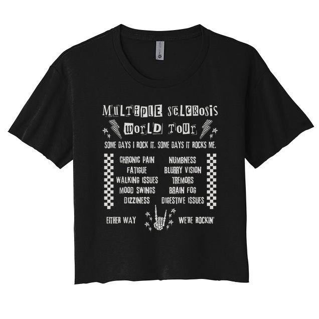 Multiple Sclerosis World Tour MS Awareness Month MS Warrior T-Shirt Crop Top