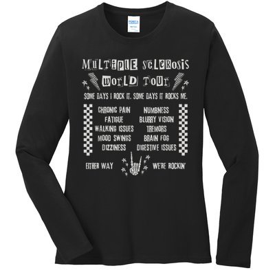 Multiple Sclerosis World Tour MS Awareness Month MS Warrior T-Shirt Ladies Long Sleeve Shirt