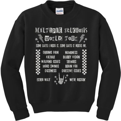Multiple Sclerosis World Tour MS Awareness Month MS Warrior T-Shirt Kids Sweatshirt