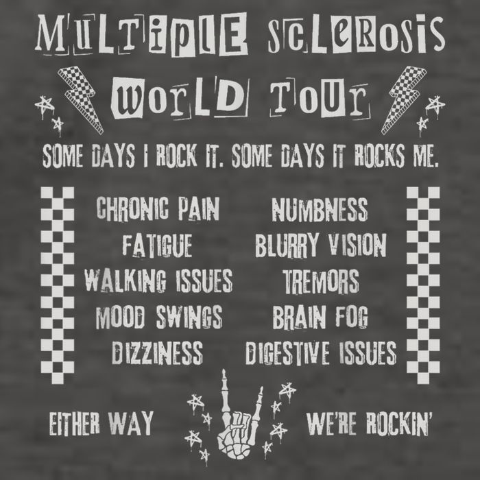 Multiple Sclerosis World Tour MS Awareness Month MS Warrior T-Shirt Vector Backpack