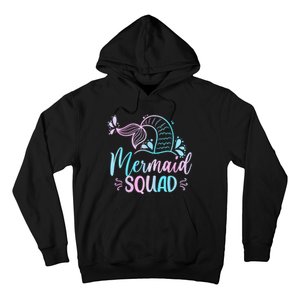 Mermaid Squad Women Birthday Squad Hoodie