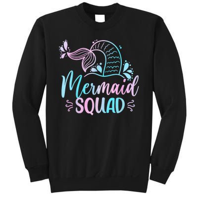 Mermaid Squad Women Birthday Squad Sweatshirt