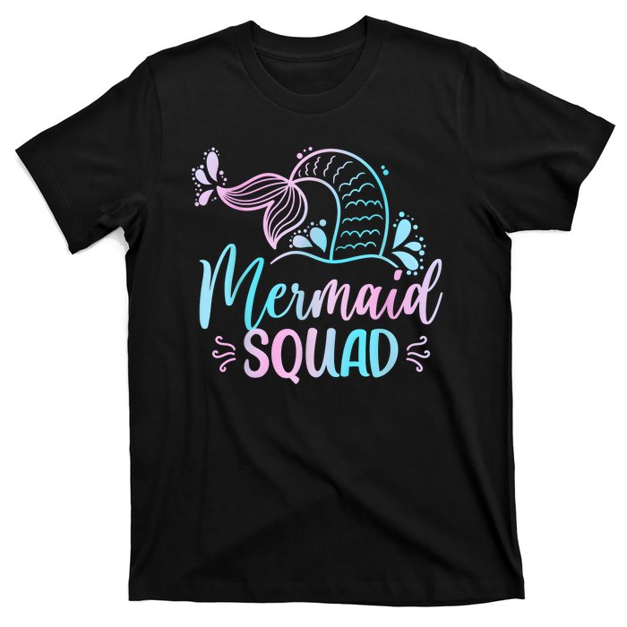 Mermaid Squad Women Birthday Squad T-Shirt