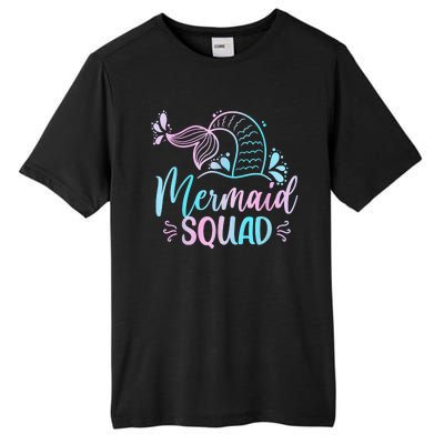 Mermaid Squad Women Birthday Squad Tall Fusion ChromaSoft Performance T-Shirt