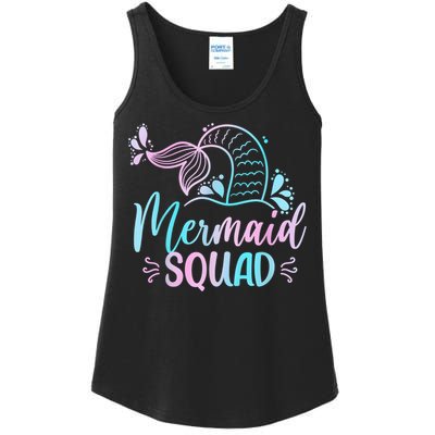 Mermaid Squad Women Birthday Squad Ladies Essential Tank