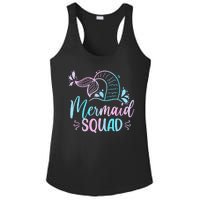 Mermaid Squad Women Birthday Squad Ladies PosiCharge Competitor Racerback Tank