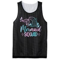 Mermaid Squad Women Birthday Squad Mesh Reversible Basketball Jersey Tank