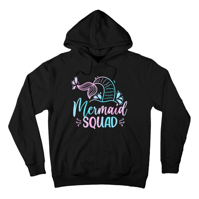 Mermaid Squad Women Birthday Squad Tall Hoodie