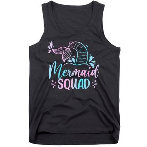 Mermaid Squad Women Birthday Squad Tank Top