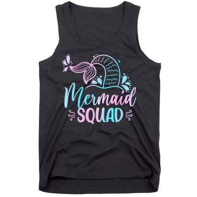 Mermaid Squad Women Birthday Squad Tank Top