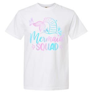 Mermaid Squad Women Birthday Squad Garment-Dyed Heavyweight T-Shirt