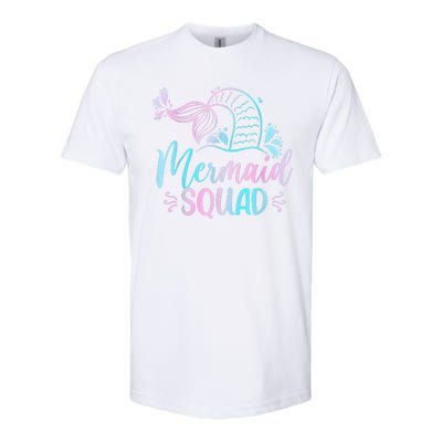 Mermaid Squad Women Birthday Squad Softstyle CVC T-Shirt