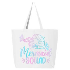 Mermaid Squad Women Birthday Squad 25L Jumbo Tote