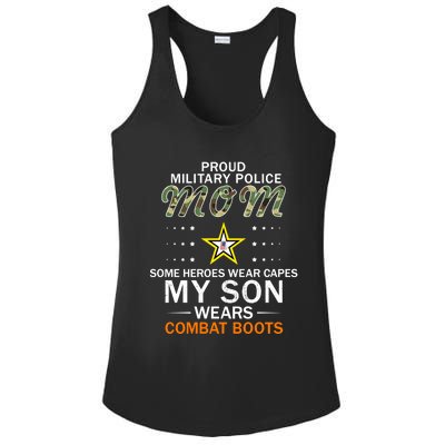 My Son Wears Combat Bootsgiftproud Mp Military Police Mom Army Gift Ladies PosiCharge Competitor Racerback Tank