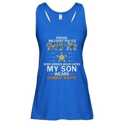 My Son Wears Combat Bootsgiftproud Mp Military Police Mom Army Gift Ladies Essential Flowy Tank