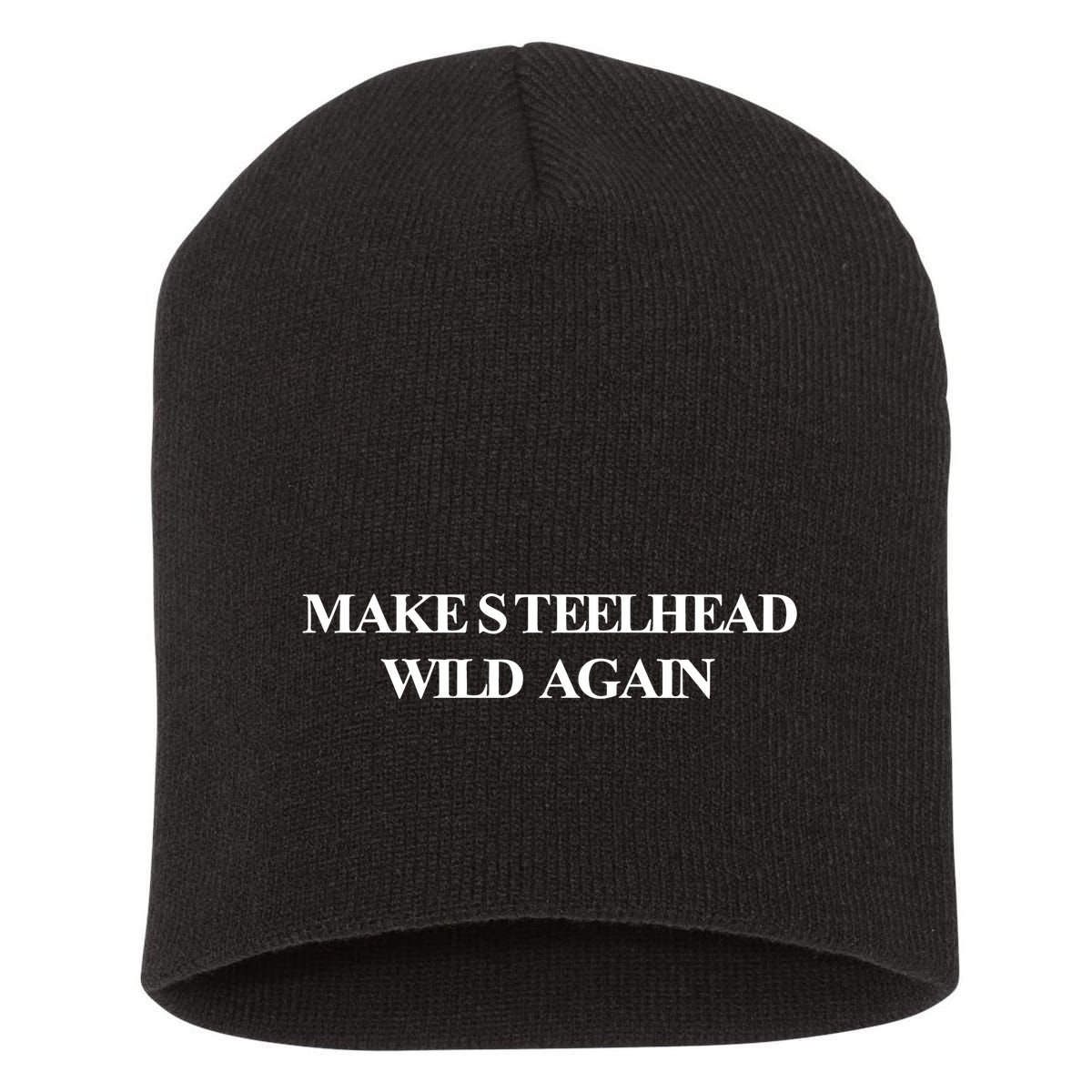 Make Steelhead Wild Again Short Acrylic Beanie