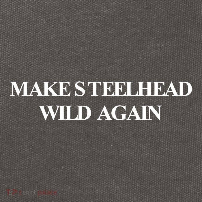Make Steelhead Wild Again Cotton Canvas Backpack