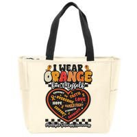 Multiple Sclerosis Wear Orange Ribbon For Myself Ms Warrior Zip Tote Bag