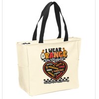 Multiple Sclerosis Wear Orange Ribbon For Myself Ms Warrior Zip Tote Bag