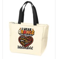 Multiple Sclerosis Wear Orange Ribbon For Myself Ms Warrior Zip Tote Bag