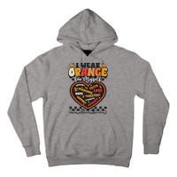Multiple Sclerosis Wear Orange Ribbon For Myself Ms Warrior Tall Hoodie