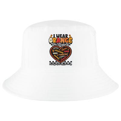 Multiple Sclerosis Wear Orange Ribbon For Myself Ms Warrior Cool Comfort Performance Bucket Hat
