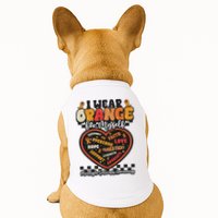 Multiple Sclerosis Wear Orange Ribbon For Myself Ms Warrior Doggie Tank
