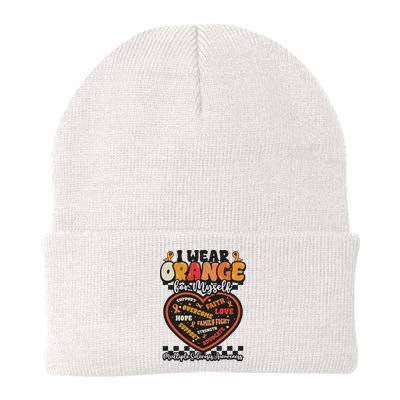 Multiple Sclerosis Wear Orange Ribbon For Myself Ms Warrior Beanie