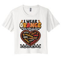 Multiple Sclerosis Wear Orange Ribbon For Myself Ms Warrior Crop Top