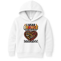 Multiple Sclerosis Wear Orange Ribbon For Myself Ms Warrior Kids Hoodie