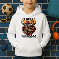Multiple Sclerosis Wear Orange Ribbon For Myself Ms Warrior Kids Hoodie