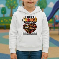 Multiple Sclerosis Wear Orange Ribbon For Myself Ms Warrior Kids Hoodie