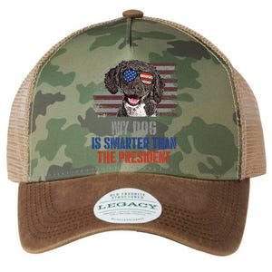 My Spanish Water Dog Smarter Than President Gift Legacy Tie Dye Trucker Hat