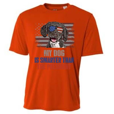 My Spanish Water Dog Smarter Than President Gift Cooling Performance Crew T-Shirt