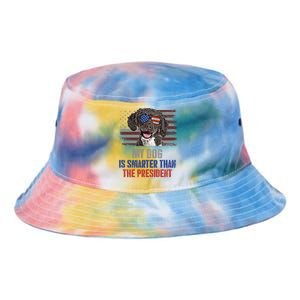 My Spanish Water Dog Smarter Than President Gift Tie Dye Newport Bucket Hat