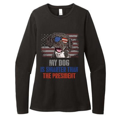 My Spanish Water Dog Smarter Than President Gift Womens CVC Long Sleeve Shirt