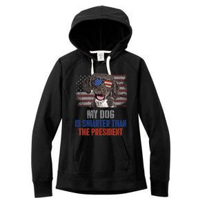 My Spanish Water Dog Smarter Than President Gift Women's Fleece Hoodie