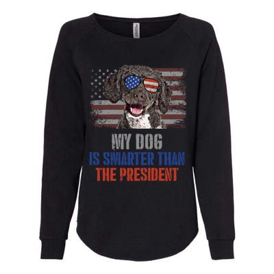 My Spanish Water Dog Smarter Than President Gift Womens California Wash Sweatshirt