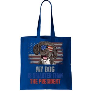 My Spanish Water Dog Smarter Than President Gift Tote Bag