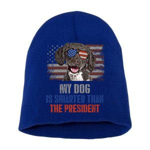 My Spanish Water Dog Smarter Than President Gift Short Acrylic Beanie