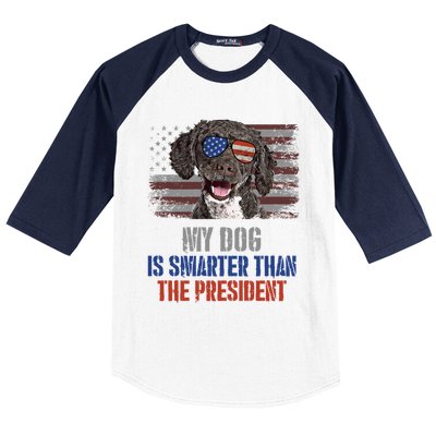 My Spanish Water Dog Smarter Than President Gift Baseball Sleeve Shirt