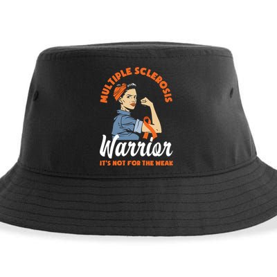 Multiple Sclerosis Warrior It's Not For The Weak Ms Meaningful Gift Sustainable Bucket Hat