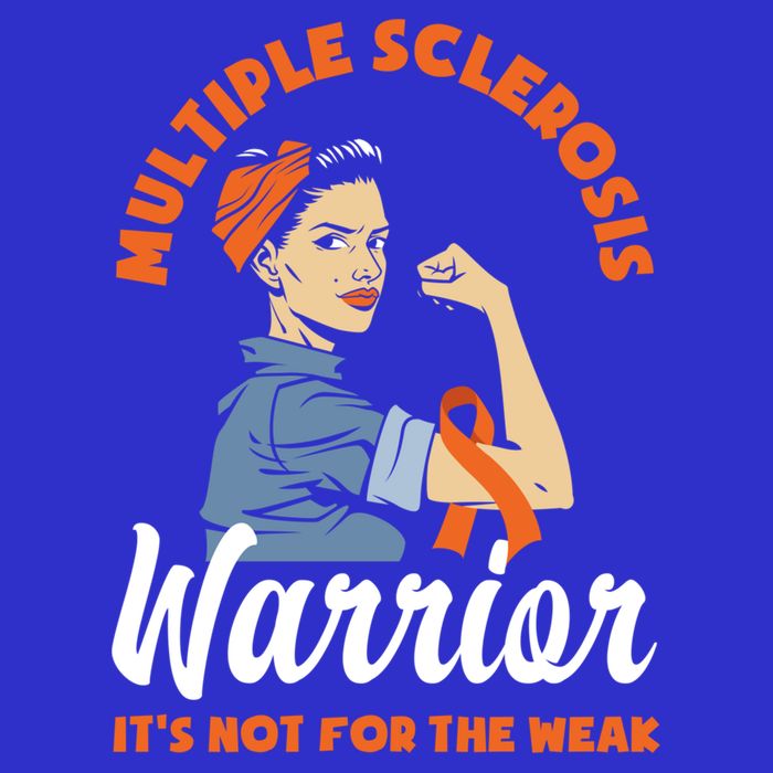 Multiple Sclerosis Warrior It's Not For The Weak Ms Meaningful Gift Full-Length Apron With Pockets