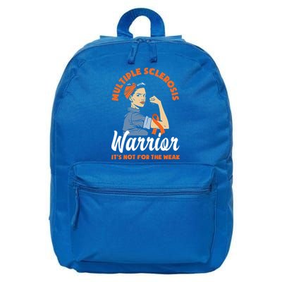 Multiple Sclerosis Warrior It's Not For The Weak Ms Meaningful Gift 16 in Basic Backpack